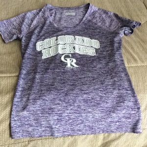 Colorado Rockies UA v neck shirt